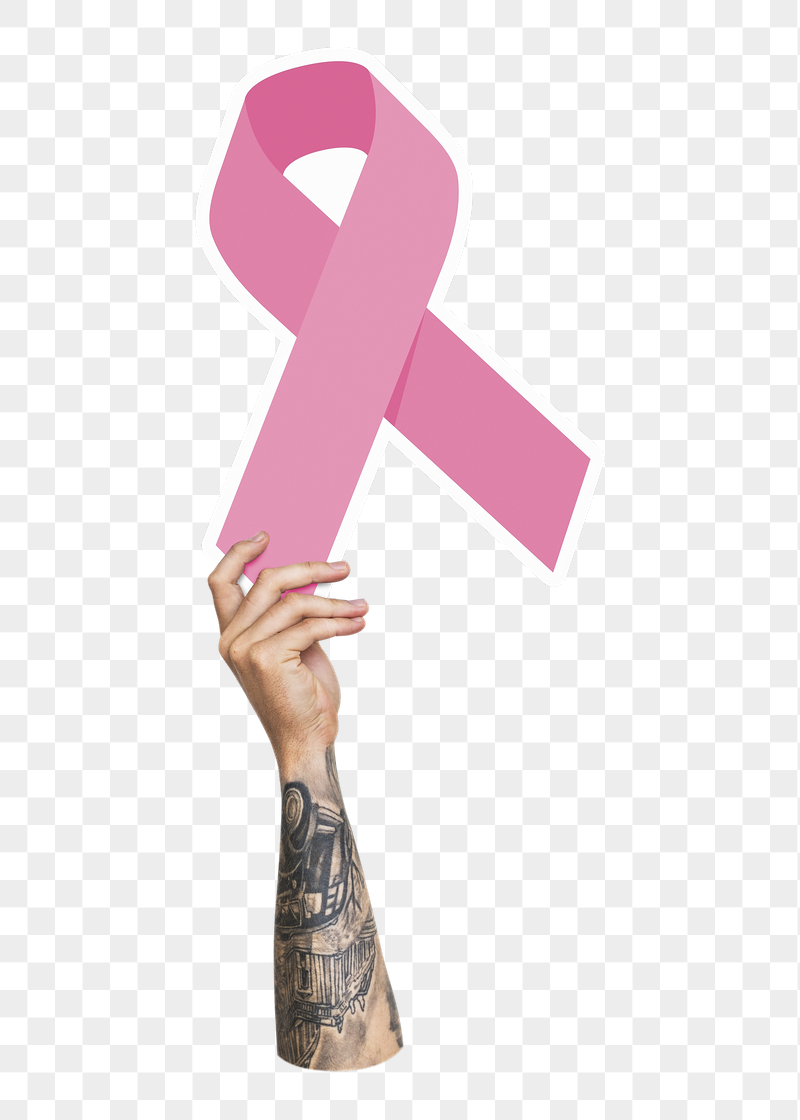 Hand holding png pink ribbon, | Free PNG - rawpixel