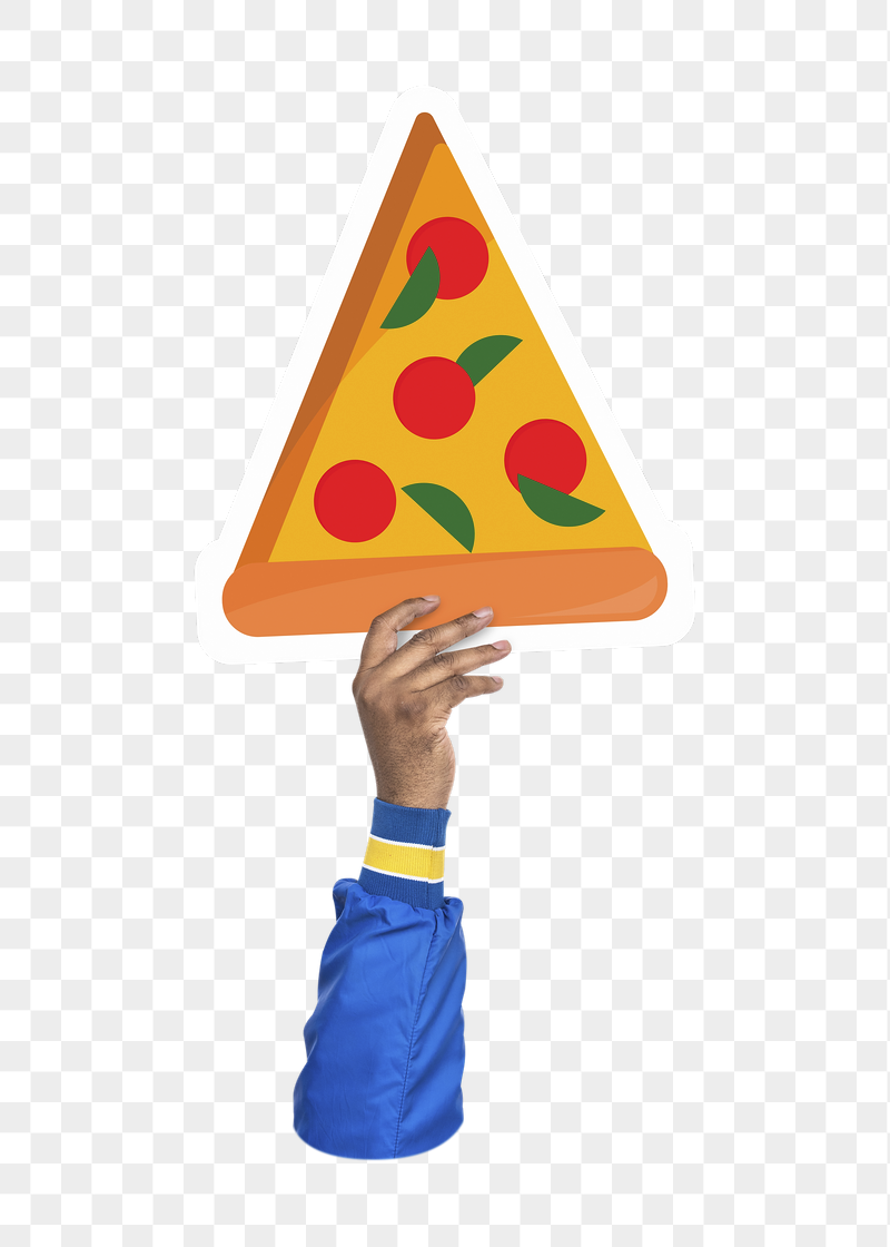 Hand holding png pizza, fast | Free PNG - rawpixel
