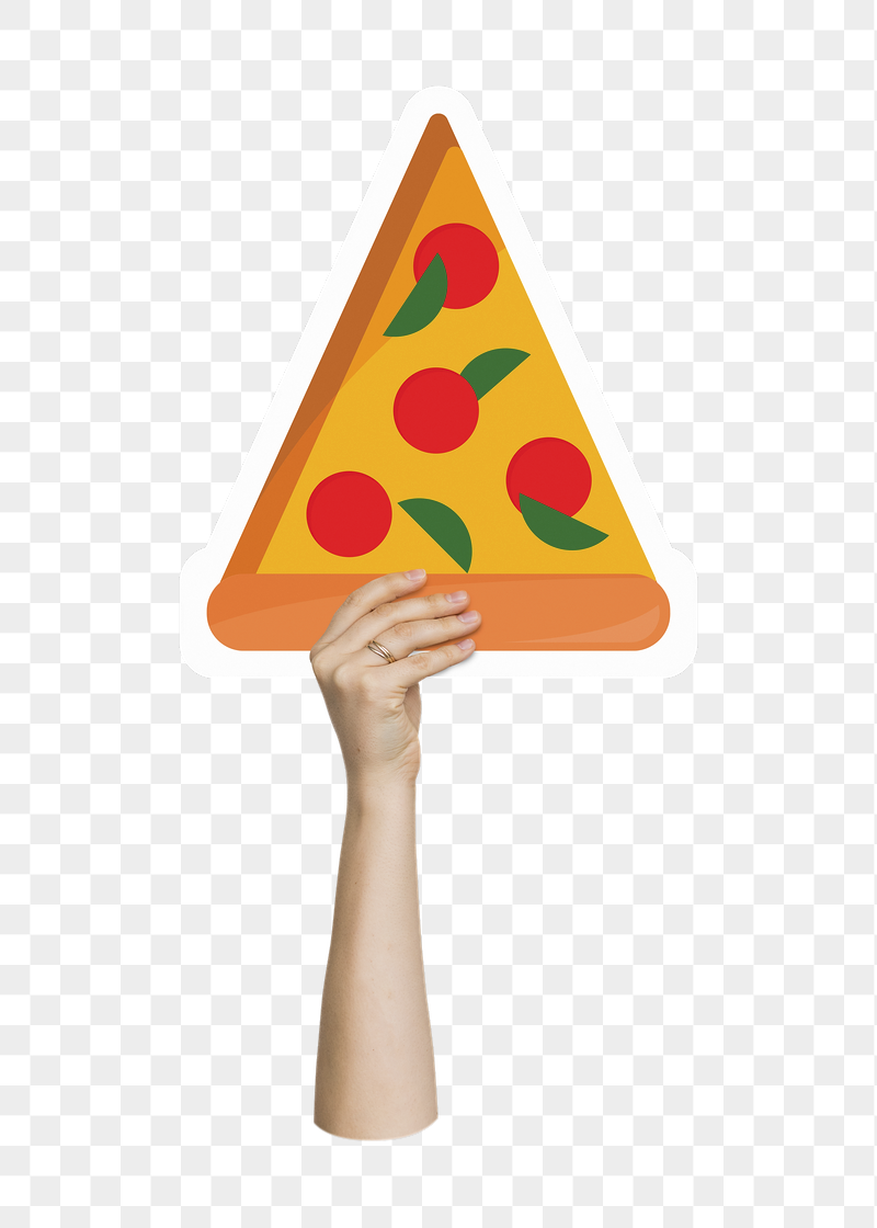 Hand holding png pizza, fast | Free PNG - rawpixel