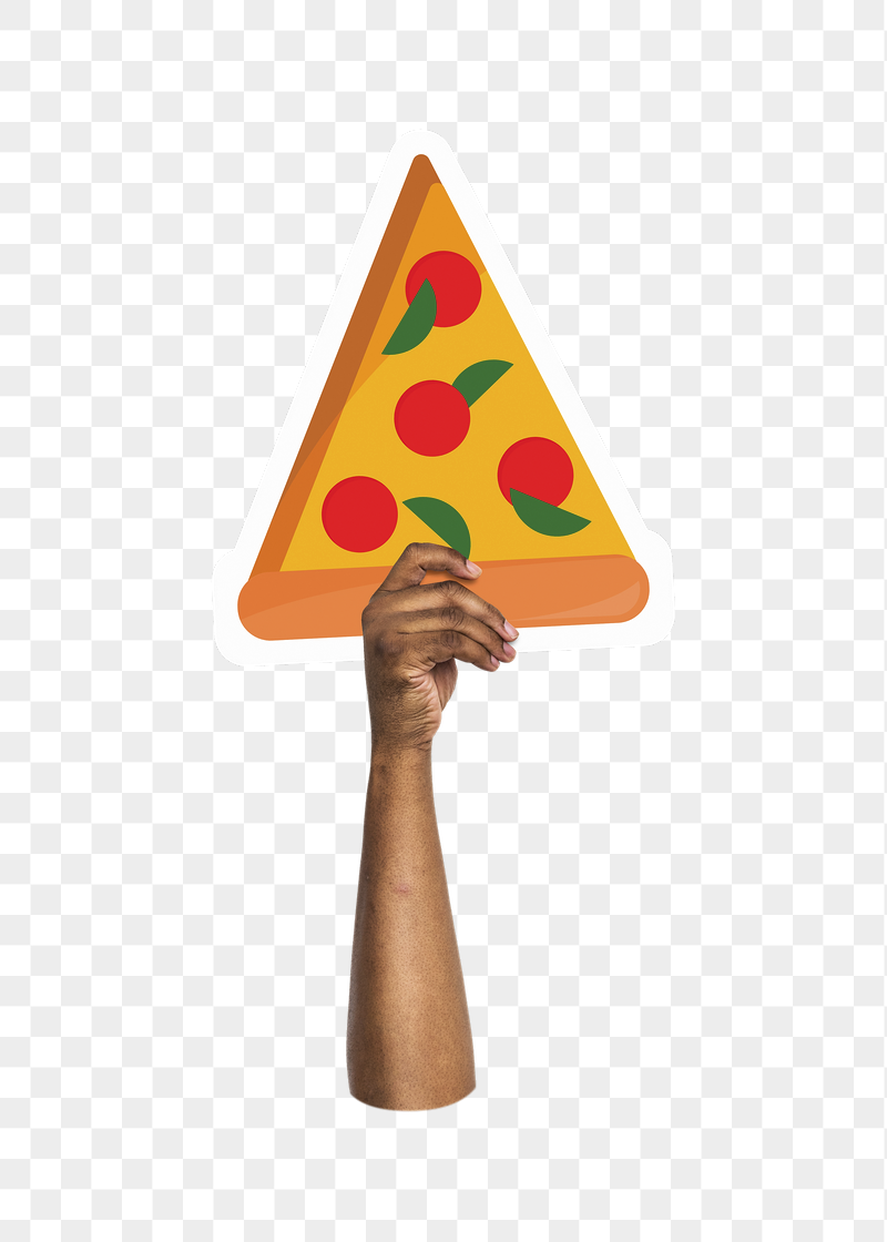 Hand holding png pizza, fast | Free PNG - rawpixel