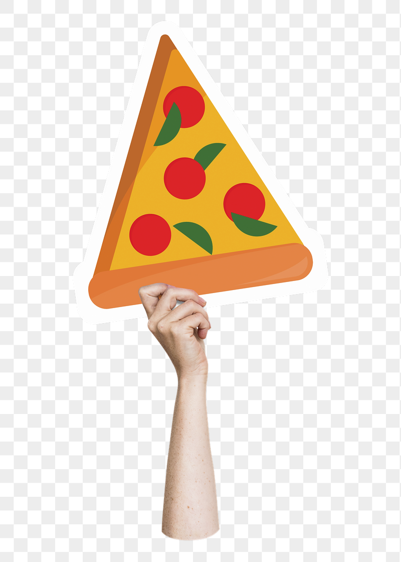 Hand holding png pizza, fast | Free PNG - rawpixel
