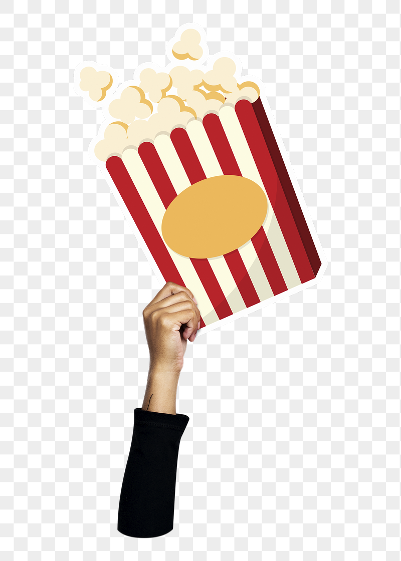 Hand holding png popcorn, transparent | Free PNG - rawpixel