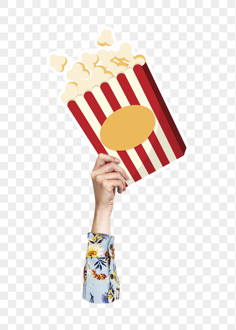 Hand holding png popcorn, transparent | Free PNG - rawpixel