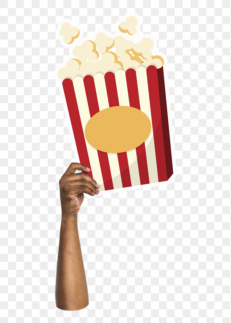 Hand holding png popcorn, transparent | Free PNG - rawpixel