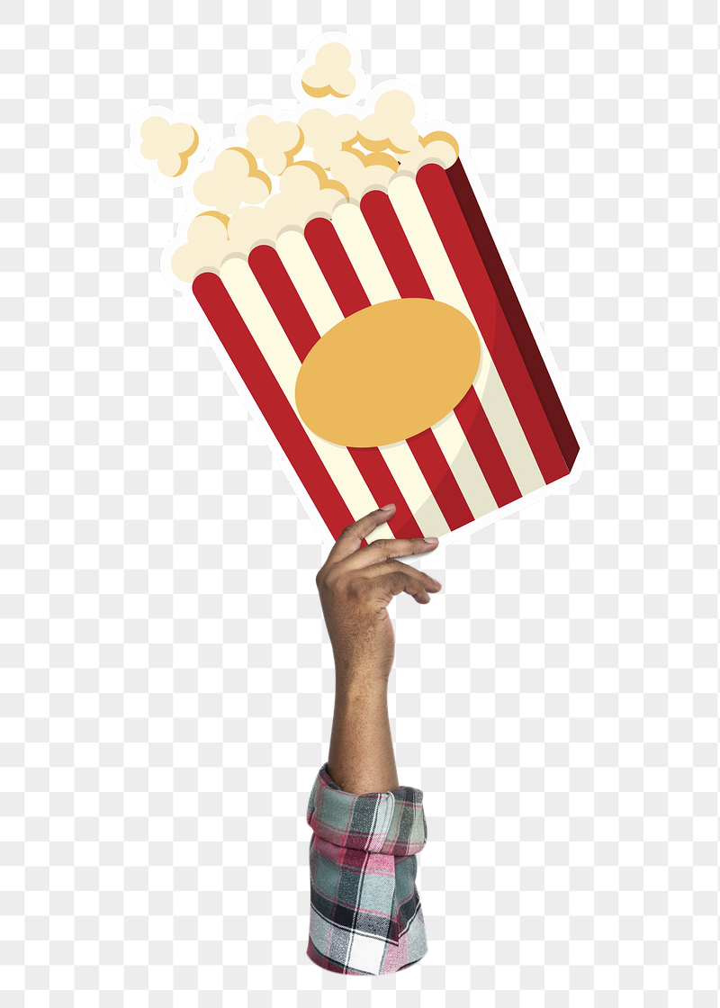 Hand holding png popcorn, transparent | Free PNG - rawpixel