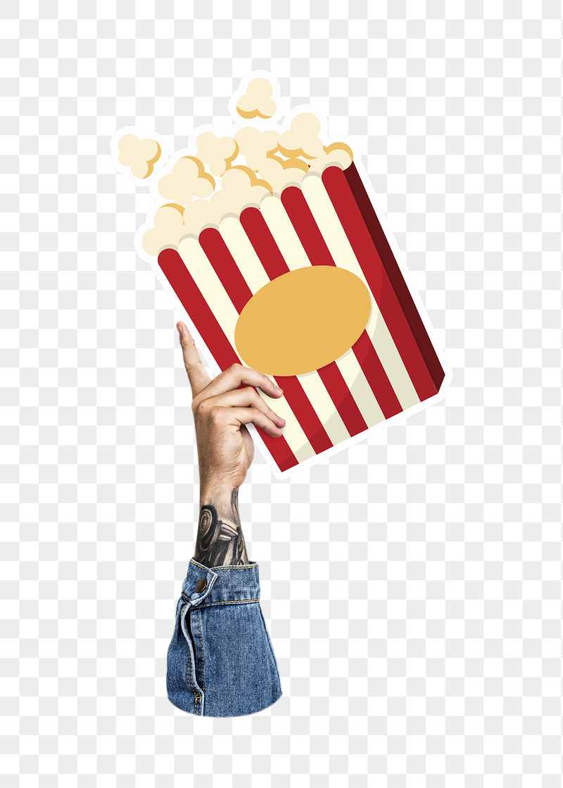 Hand holding png popcorn, transparent | Free PNG - rawpixel