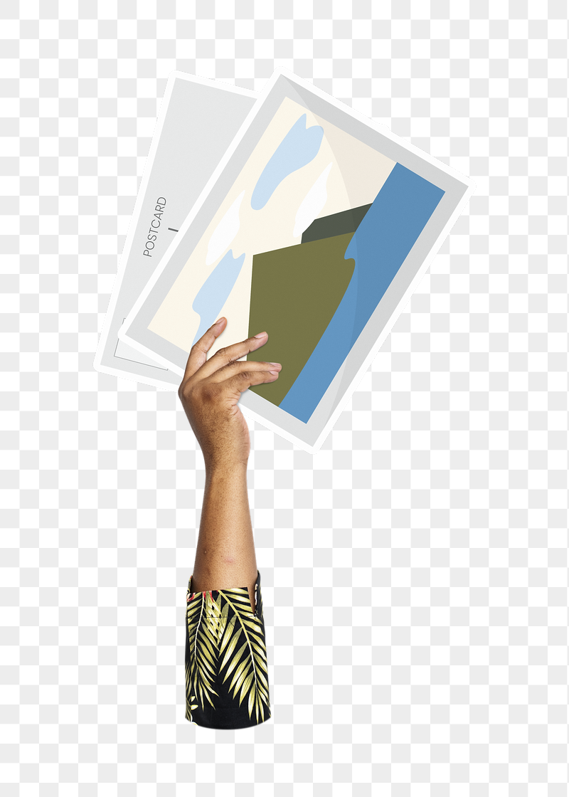 Hand holding png post card, | Free PNG - rawpixel