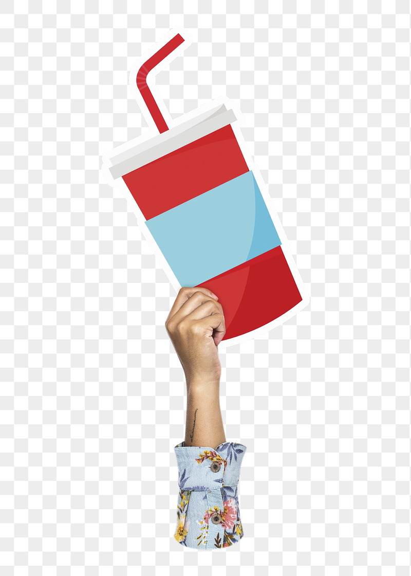 Hand holding png soda cup, | Free PNG - rawpixel
