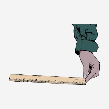 Hand holding ruler clipart, vintage | Free Vector - rawpixel