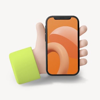 Hand holding smartphone, 3D digital | Free Photo - rawpixel