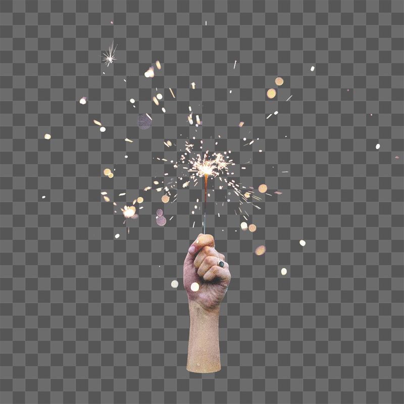 Hand holding sparkler png sticker, | Free PNG - rawpixel