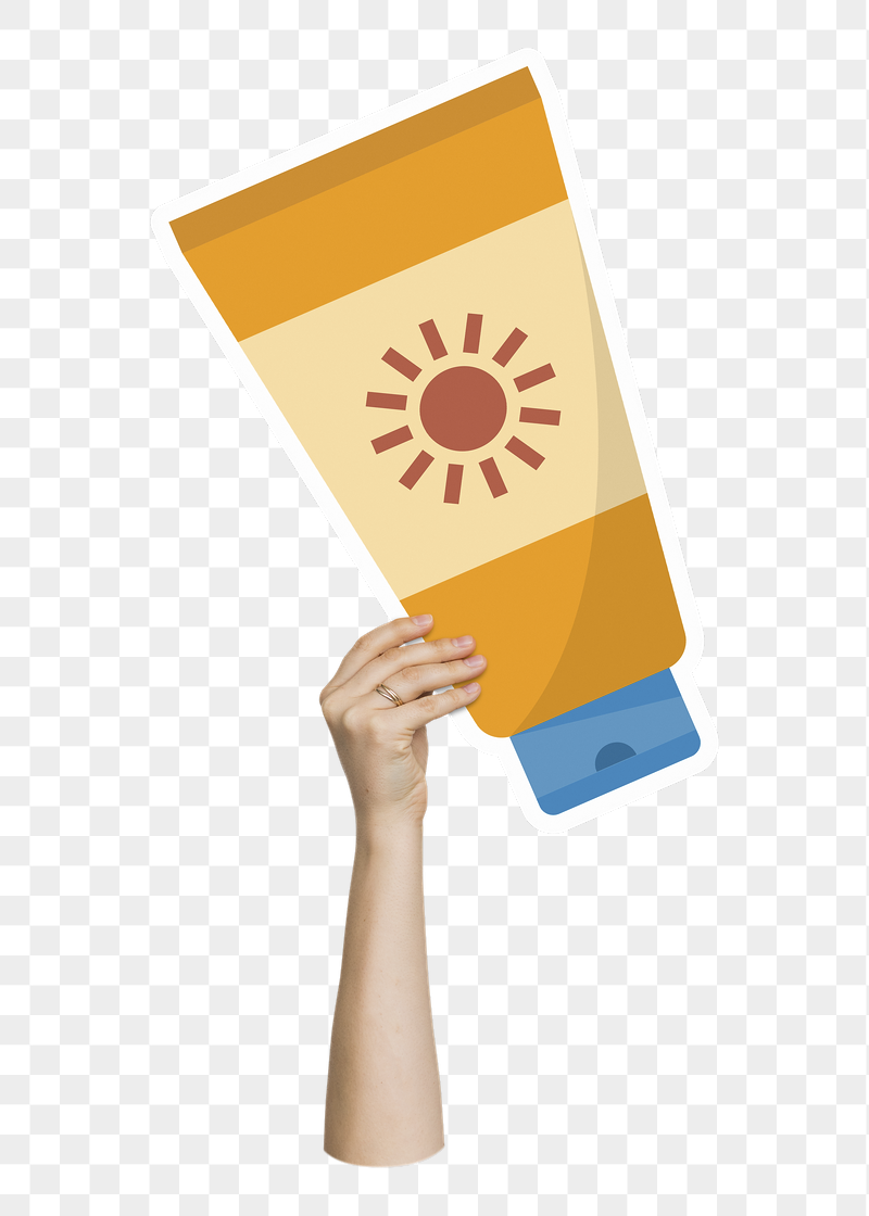 Hand holding sunscreen png, transparent | Free PNG - rawpixel