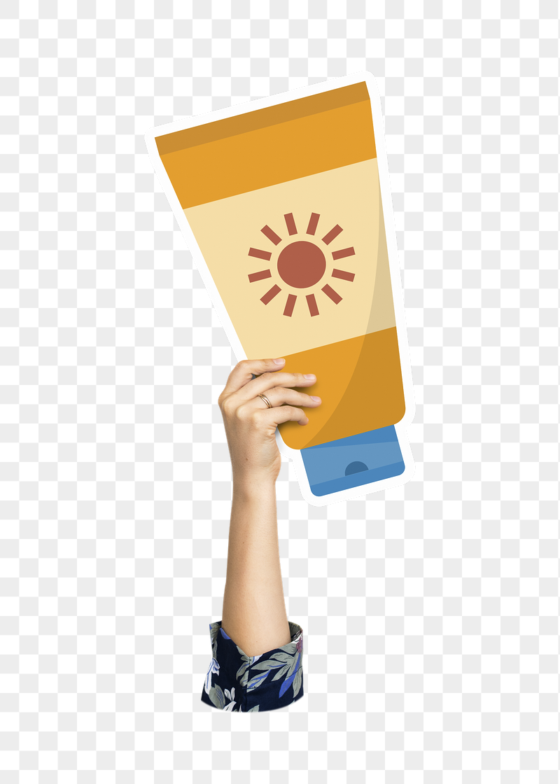 Hand holding sunscreen png, transparent | Free PNG - rawpixel