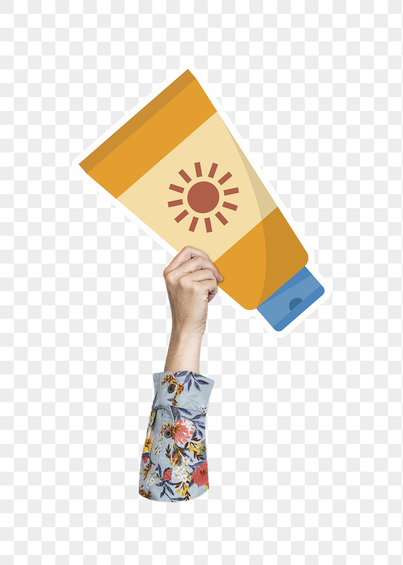 Hand holding sunscreen png, transparent | Free PNG - rawpixel