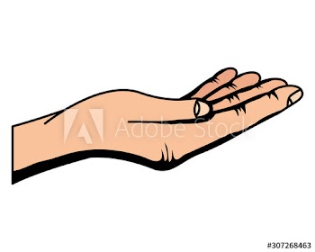 hand human receiving icon