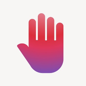 Hand icon, gradient design vector | Free Icons - rawpixel