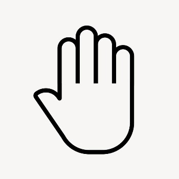 Hand icon, line art illustration | Free Icons - rawpixel