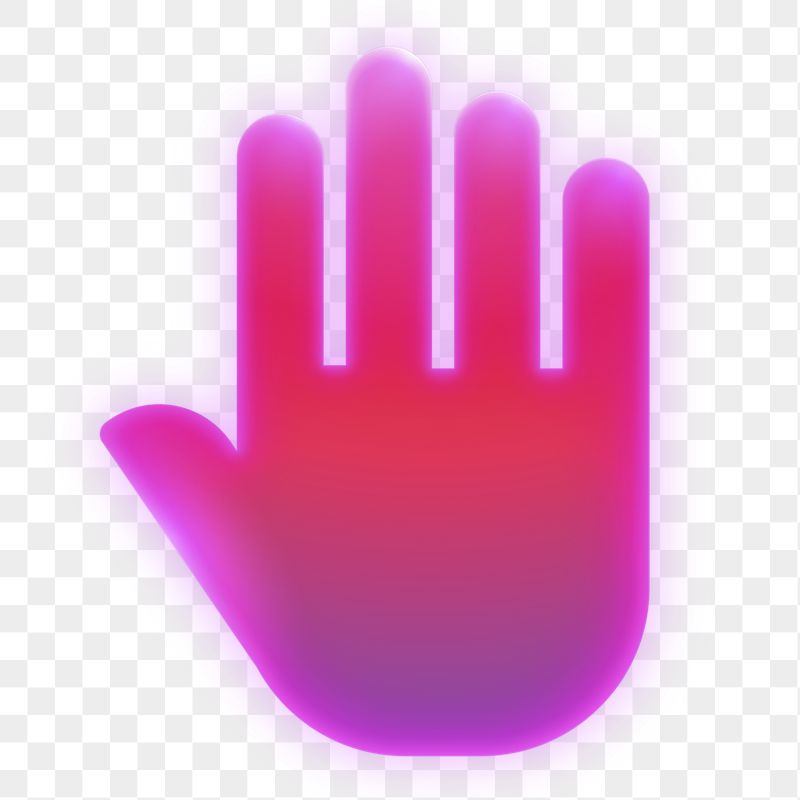 Hand icon png sticker, neon | Free Icons - rawpixel