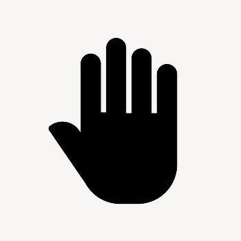 Hand icon, simple flat design | Free Icons - rawpixel