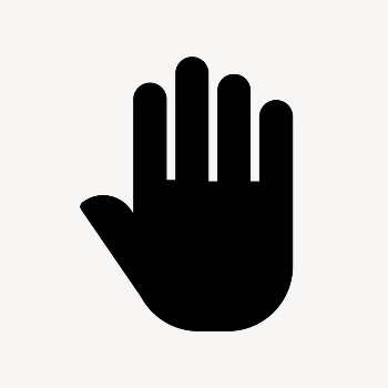 Hand icon, simple flat design | Free Icons - rawpixel
