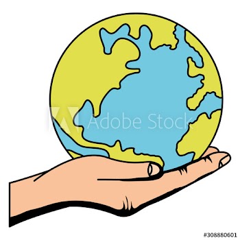 hand lifting world planet earth