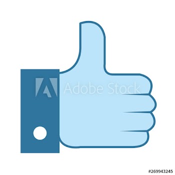 hand like social media icon