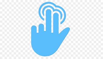 hand logo finger line gesture