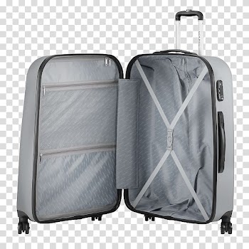 Hand luggage Suitcase Trolley Baggage, Autumn Colors transparent background PNG clipart