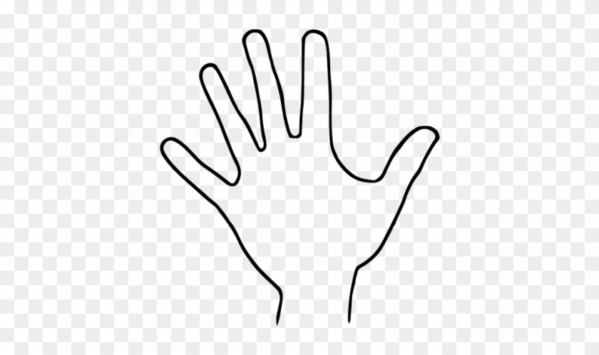 Hand Outline Clip Art - Hand Print Outline