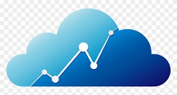 Hand-painted Blue Clouds Lightning Element - Hand-painted Blue Clouds Lightning Element