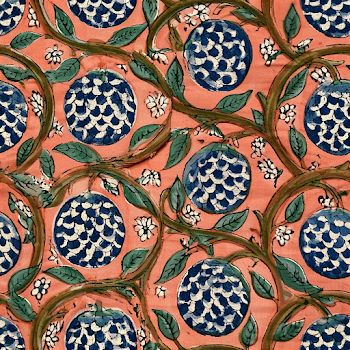 Hand-Painted Botanical Folk Art Pattern