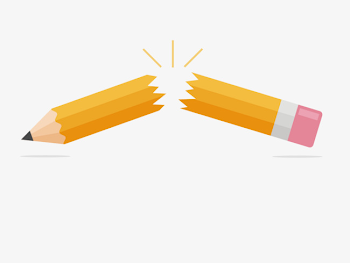 Hand-painted Broken Pencil Vector Material, Pencil Vector, Hand ...