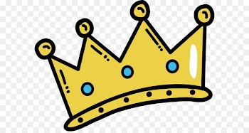 Hand painted cartoon crown 