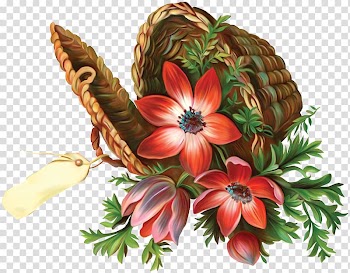 Hand-painted flower baskets transparent background PNG clipart
