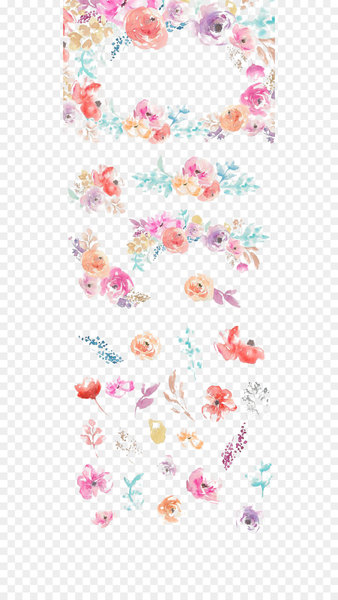 Hand-painted flowers 