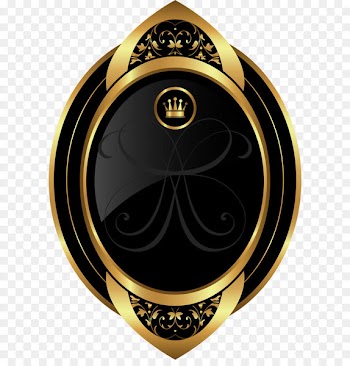 Hand painted golden crown 