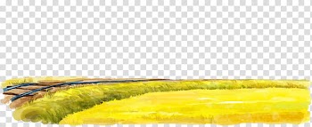 Hand-painted golden paddy transparent background PNG clipart