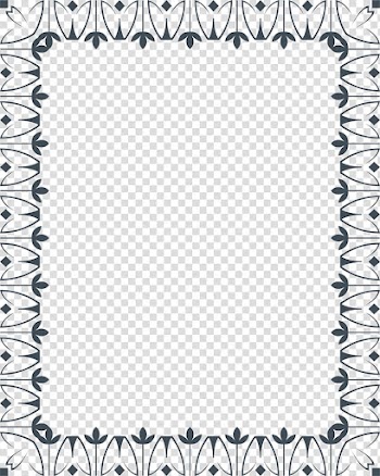Hand painted green leaf frame transparent background PNG clipart