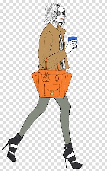 Hand-painted model transparent background PNG clipart
