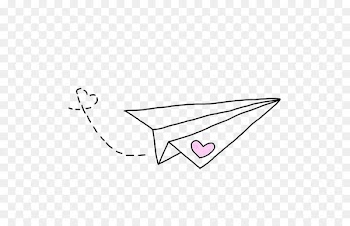 Hand painted paper plane 