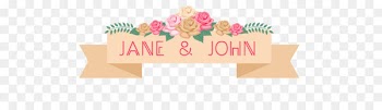 Hand-painted roses border 