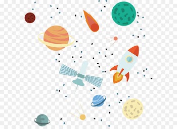 Hand painted starry sky vector 