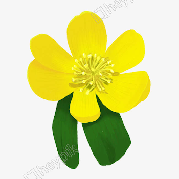 Hand-painted sunshine refreshing fresh decorative small yellow ...