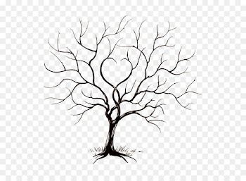 Hand-painted trees 
