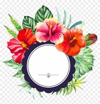 Hand Painted Watercolor Flower Borders - Hand Painted Flower Watercolor Png