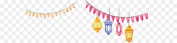 Hand painted watercolor lantern banner 