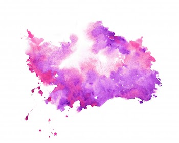 Hand painter purple watercolor stain texture background Free Vector