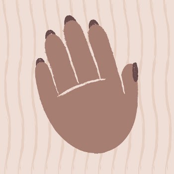 Hand palm doodle clipart, cute | Free Vector Illustration - rawpixel