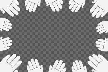 Hand palm frame png transparent | Free PNG Sticker - rawpixel