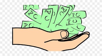 Hand Paying Out Money - Wage And Salary Clipart